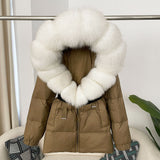 Veronica Fox Fur Collar Down Jacket