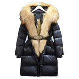 Betty Golden Lock Fox Fur Down Coat