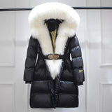 Betty Golden Lock Fox Fur Down Coat