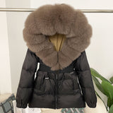 Veronica Fox Fur Collar Down Jacket