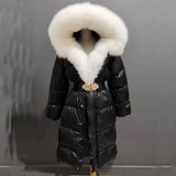 Betty Golden Lock Fox Fur Down Coat