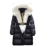 Betty Golden Lock Fox Fur Down Coat