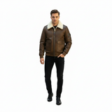 Aviator Brown Sheepskin jacket