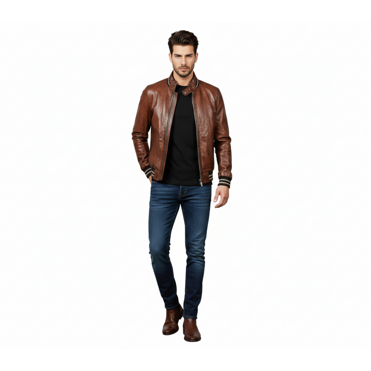 Brown Leather Jacket