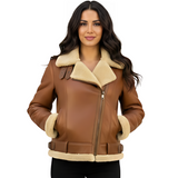 Short Light Brown Sheepskin