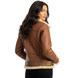 Short Light Brown Sheepskin
