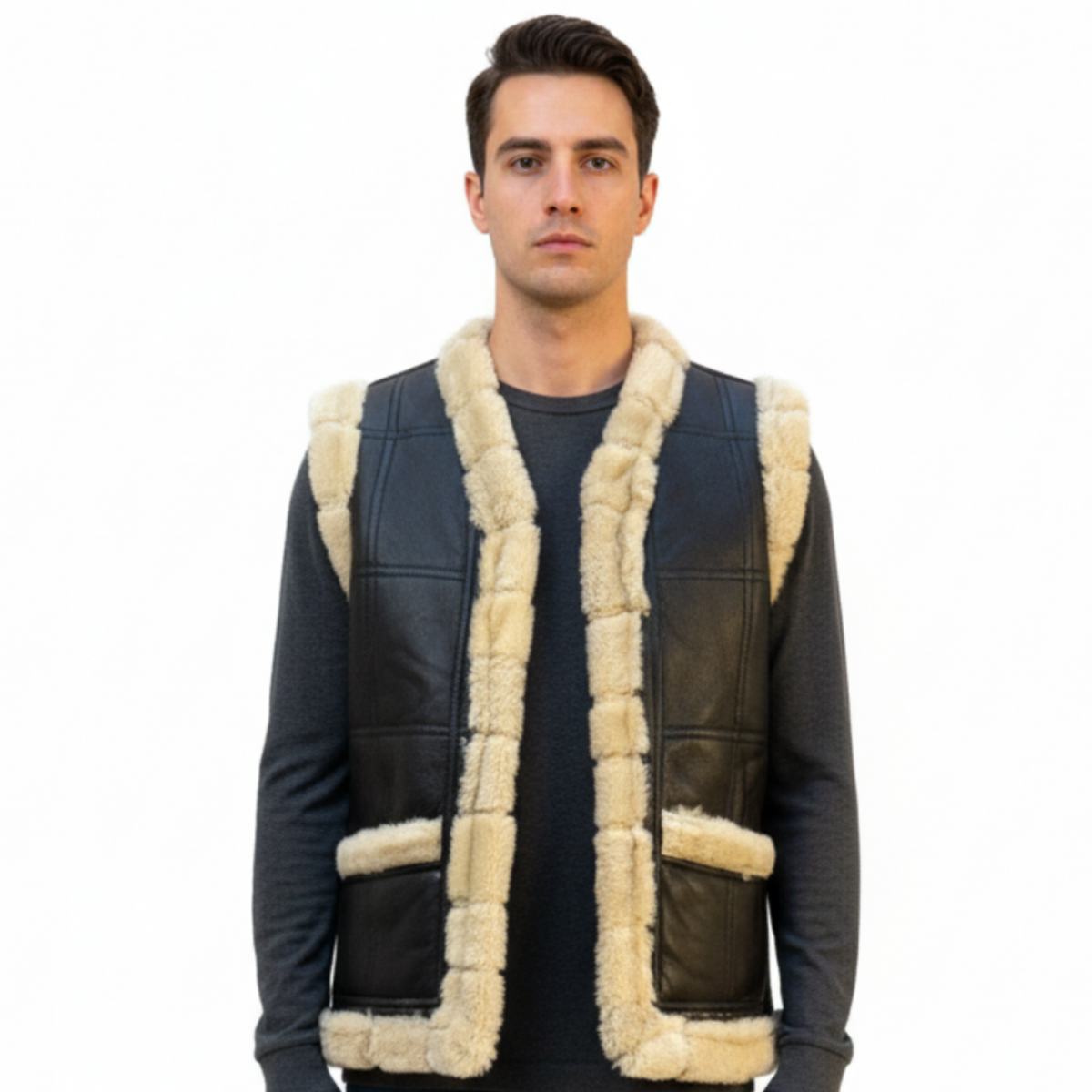 Sleeveless Antique Sheepskin