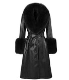 Gill Long Sheepskin Fox Fur Coat