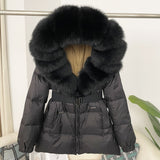 Veronica Fox Fur Collar Down Jacket